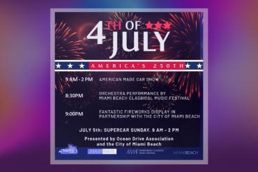 July 4th Celebration on Ocean Drive Presented by Ocean Drive Association