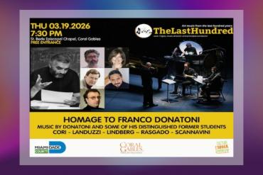 Homage to Franco Donatoni Presented by The Last Hundred, Inc.